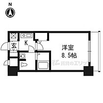 京都府京都市下京区本塩竈町（賃貸マンション1K・3階・26.28㎡） その2