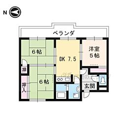 コ−ポ弘和 1階3DKの間取り