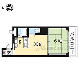 エクセラートはせがわ 1階1DKの間取り