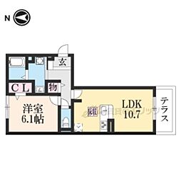 ジラソーレ 1LDKの間取図画像