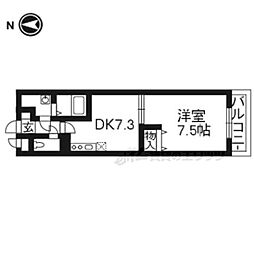 カーサフォルビート 1DKの間取図画像