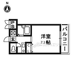 エステーラ 1Kの間取図画像