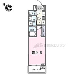 フリージア 1Kの間取図画像