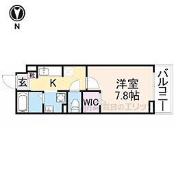 エアリーガーデン 1Kの間取図画像