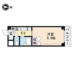 アイビーコート・錦 ワンルームの間取図画像