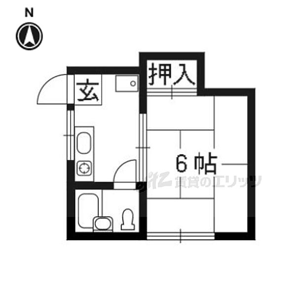 京都府京都市南区西九条島町(賃貸マンション1R・2階・18.27㎡)の写真 その2