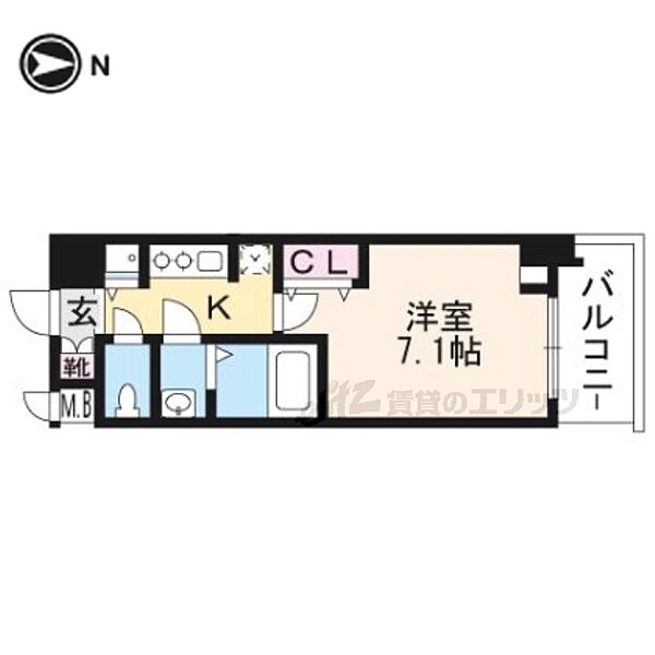 アドバンス京都ソナーレ ｜京都府京都市下京区南夷町(賃貸マンション1K・2階・24.60㎡)の写真 その2