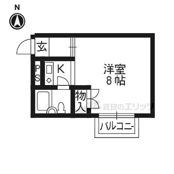 メゾンアイリス 303｜京都府京都市伏見区淀本町(賃貸マンション1K・3階・20.00㎡)の写真 その2