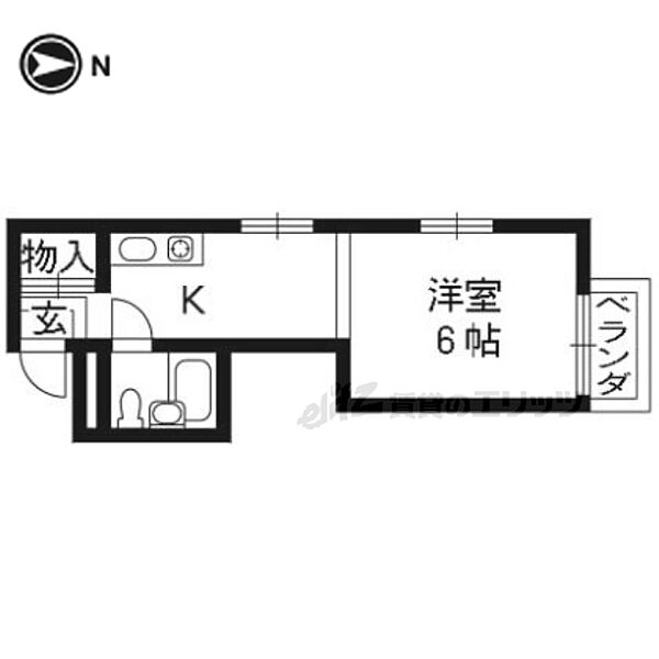 エクセレント 303｜京都府京都市山科区大宅辻脇町(賃貸マンション1K・3階・20.00㎡)の写真 その2