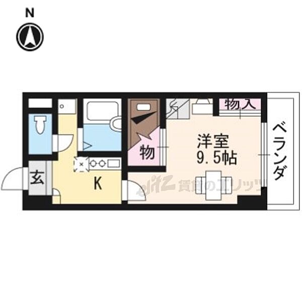 レオパレス三井田 501｜京都府京都市伏見区竹田西内畑町(賃貸マンション1K・5階・26.00㎡)の写真 その2