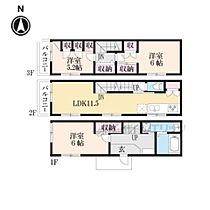 PDMプラス　II A ｜ 京都府京都市山科区東野百拍子町（賃貸テラスハウス3LDK・1階・72.93㎡） その2