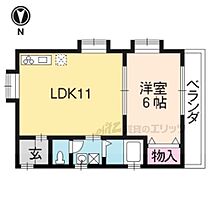 京都府京都市伏見区深草坊町（賃貸アパート1LDK・2階・37.00㎡） その2