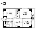 シャトー桃山5階4.5万円