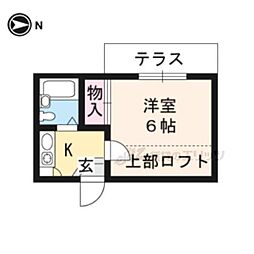 ＨＯＭＥＳＴ大手町 1階1Kの間取り