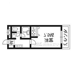 京琴館 3階1Kの間取り