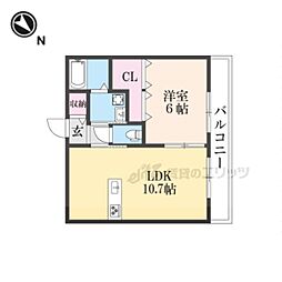 間取図画像 1LDK