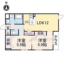 間取図画像 2LDK