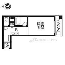 ダイシンfビル 1Kの間取図画像