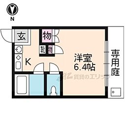 コーポ・ラ・メール ワンルームの間取図画像