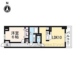 エンフォルド 1LDKの間取図画像