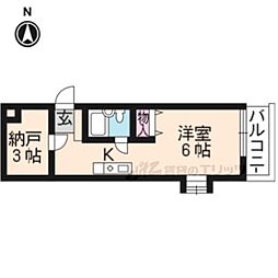 メゾン・ド・パリエ 2Kの間取図画像