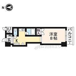 KIND3 1Kの間取図画像