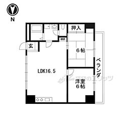 東和ハイツ本館 4DKの間取図画像