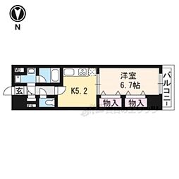 アーバネックス室町 1DKの間取図画像