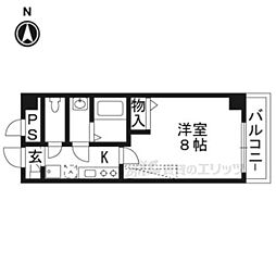 ボヌール小野 1Kの間取図画像