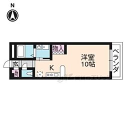 マーベラス納屋町 1Kの間取図画像