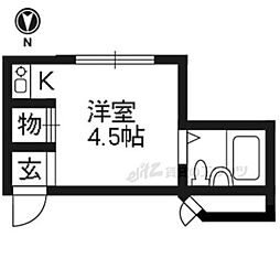 パティス大宮 ワンルームの間取図画像