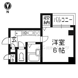 メゾン高見 1Kの間取図画像