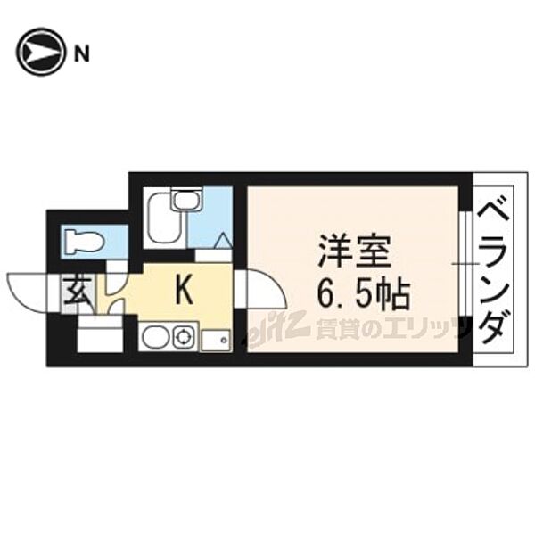 ピラーズ北山 108｜京都府京都市左京区松ケ崎木ノ本町(賃貸マンション1K・1階・18.34㎡)の写真 その2