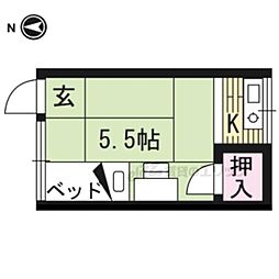 好川荘 108 1階1Kの間取り