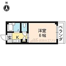 京都府京都市北区紫野中柏野町（賃貸マンション1K・2階・16.20㎡） その2