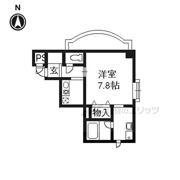 アルファプライズVI 201｜京都府京都市下京区柳馬場通綾小路東入ル塩屋町(賃貸マンション1K・2階・24.89㎡)の写真 その2