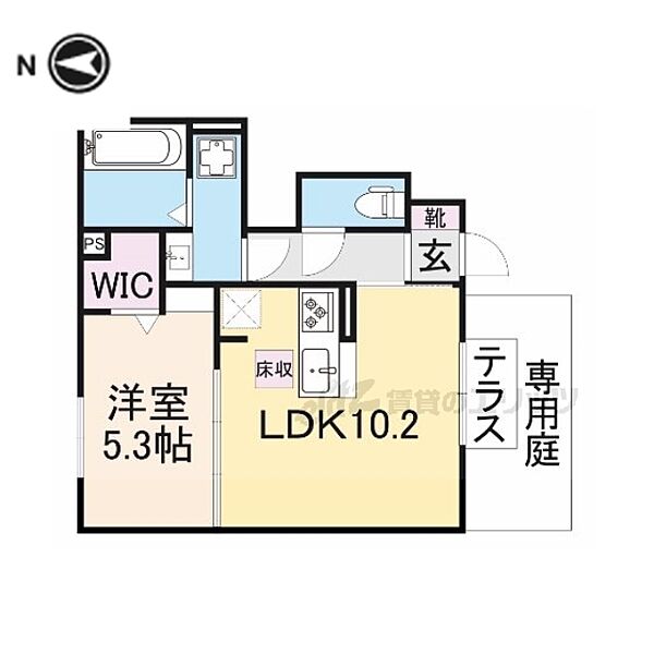 （仮称）Ｄ－ｒｏｏｍ西ノ京月光町 102｜京都府京都市中京区西ノ京西月光町(賃貸アパート1LDK・1階・39.28㎡)の写真 その2