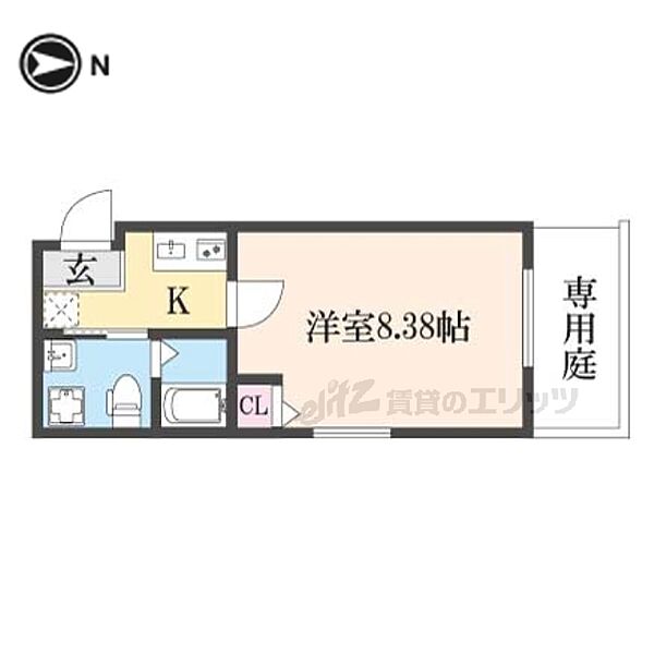 仮称）上賀茂石計町共同住宅 103｜京都府京都市北区上賀茂石計町(賃貸マンション1K・1階・23.62㎡)の写真 その2