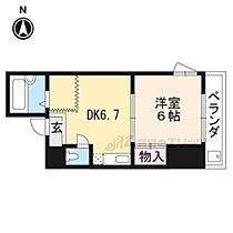 京都府京都市左京区田中関田町（賃貸マンション1DK・3階・26.95㎡） その2