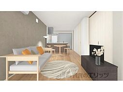 仮）中京区姉小路通堀川東入鍛冶町計画 2階1LDKのリビング/ダイニング