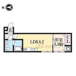 ＳＪＳ下立売 1階1LDKの間取り