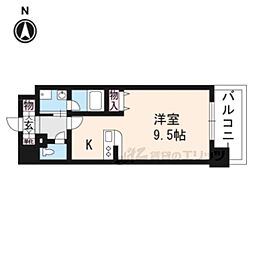 ベラジオ烏丸御池2 1Kの間取図画像