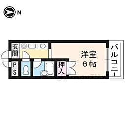 サントピアゼン 1Kの間取図画像