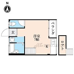 池端グリーンハイツ 1Kの間取図画像