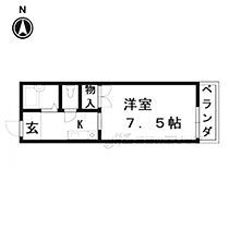 メゾン荒木 202 ｜ 京都府京都市右京区太秦荒木町（賃貸アパート1K・2階・21.00㎡） その2