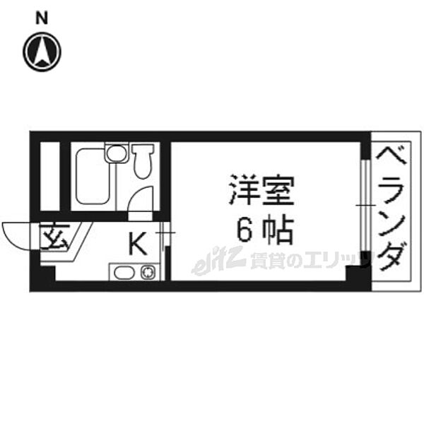 御池ハイツ 319｜京都府京都市右京区山ノ内大町(賃貸マンション1K・3階・18.00㎡)の写真 その2