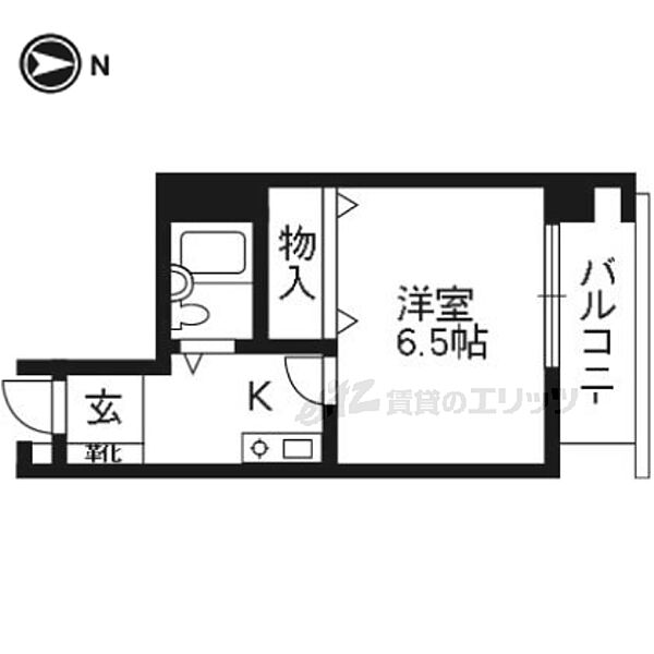 京都府京都市下京区木津屋橋通新町東入東塩小路町(賃貸マンション1K・7階・21.88㎡)の写真 その2