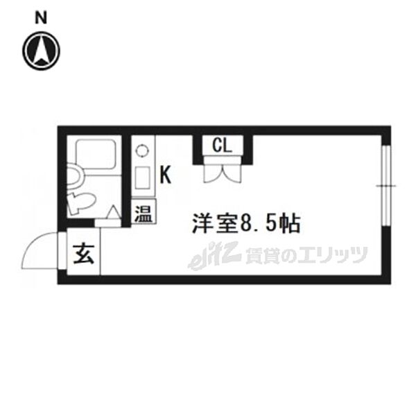 京都府京都市右京区太秦中筋町(賃貸マンション1K・4階・12.15㎡)の写真 その2