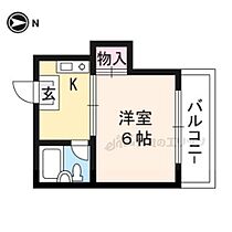 京都府京都市右京区嵯峨野宮ノ元町（賃貸マンション1K・3階・16.00㎡） その1