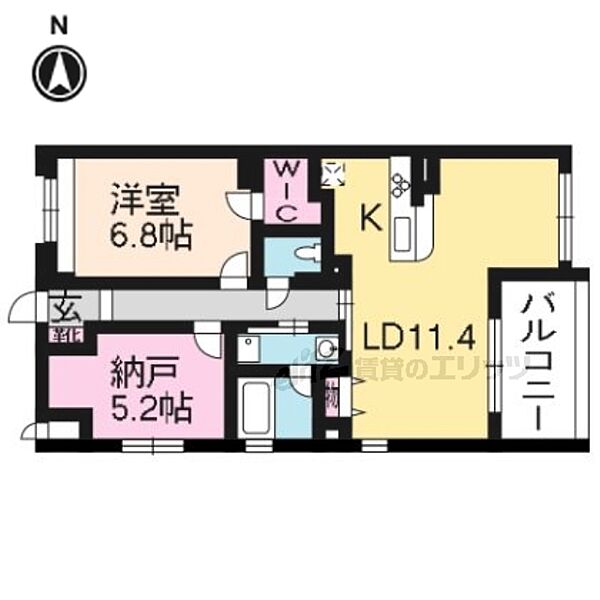 グラシア堺町御門 203｜京都府京都市中京区堺町通竹屋町上る橘町(賃貸マンション2LDK・2階・59.34㎡)の写真 その2